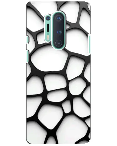 Чехол для OnePlus 8 Pro с картинкой «Белая объемная сетка» Чехол для OnePlus 8 Pro с картинкой «Белая объемная сетка»