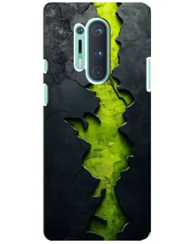 Чехол для OnePlus 8 Pro с картинкой «Салатовый разлом скалы» Чехол для OnePlus 8 Pro с картинкой «Салатовый разлом скалы»