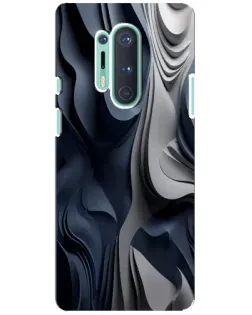 Чохол для OnePlus 8 Pro з картинкою «Об'ємні сині складки»