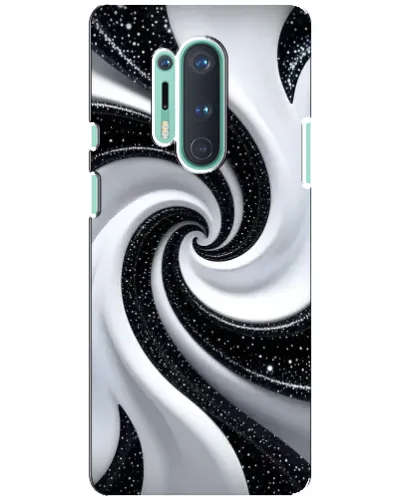 Чехол для OnePlus 8 Pro с картинкой «Черно-белая спираль» Чехол для OnePlus 8 Pro с картинкой «Черно-белая спираль»