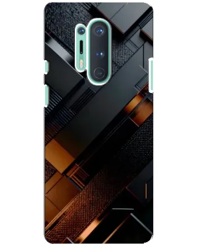 Чехол для OnePlus 8 Pro с картинкой «Черные геометрические блоки» Чехол для OnePlus 8 Pro с картинкой «Черные геометрические блоки»