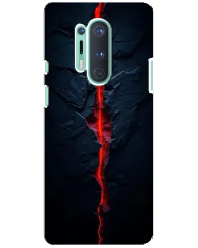 Чехол для OnePlus 8 Pro с картинкой «Kрасная лавовая трещина» Чехол для OnePlus 8 Pro с картинкой «Kрасная лавовая трещина»