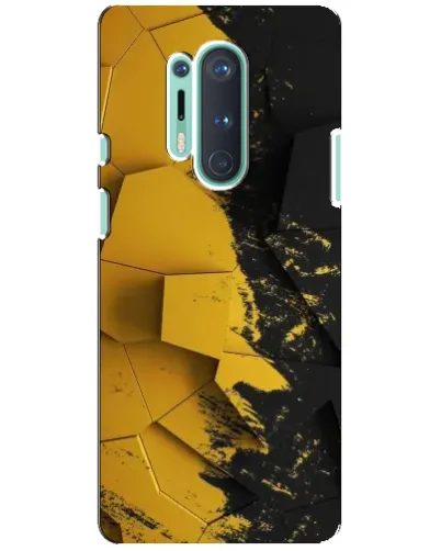 Чехол для OnePlus 8 Pro с картинкой «Золотые осколки геометрии» Чехол для OnePlus 8 Pro с картинкой «Золотые осколки геометрии»