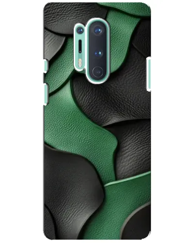 Чехол для OnePlus 8 Pro с картинкой «Зеленые кожаные волны» Чехол для OnePlus 8 Pro с картинкой «Зеленые кожаные волны»