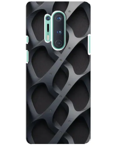 Чехол для OnePlus 8 Pro с картинкой «Объемное серое плетение» Чехол для OnePlus 8 Pro с картинкой «Объемное серое плетение»