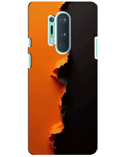 Чехол для OnePlus 8 Pro с картинкой «Оранжевый разлом» Чехол для OnePlus 8 Pro с картинкой «Оранжевый разлом»