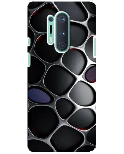 Чехол для OnePlus 8 Pro с картинкой «Объемная темная решетка» Чехол для OnePlus 8 Pro с картинкой «Объемная темная решетка»