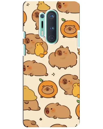 Чехол для OnePlus 8 Pro с картинкой «Капибары с апельсинами» Чехол для OnePlus 8 Pro с картинкой «Капибары с апельсинами»