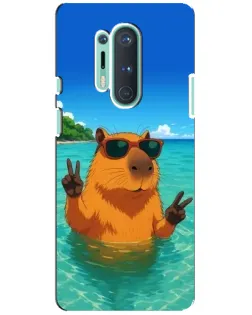 Чехол для OnePlus 8 Pro с картинкой «Морская капибара» Чехол для OnePlus 8 Pro с картинкой «Морская капибара»