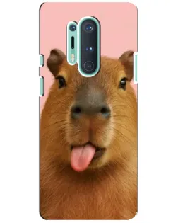Чехол для OnePlus 8 Pro с картинкой «Капибара с языком» Чехол для OnePlus 8 Pro с картинкой «Капибара с языком»
