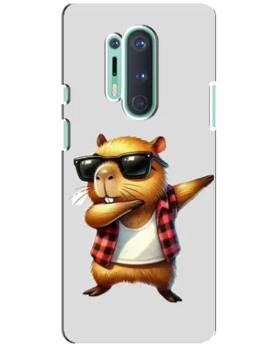 Чехол для OnePlus 8 Pro с картинкой «Капибара рэпер даб» Чехол для OnePlus 8 Pro с картинкой «Капибара рэпер даб»