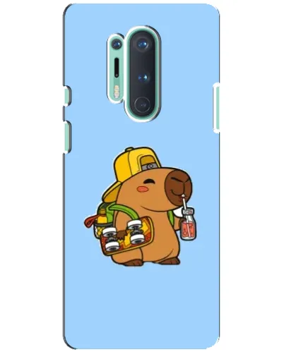 Чехол для OnePlus 8 Pro с картинкой «Капибара на скейте» Чехол для OnePlus 8 Pro с картинкой «Капибара на скейте»
