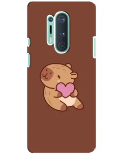 Чехол для OnePlus 8 Pro с картинкой «Капибара с сердцем» Чехол для OnePlus 8 Pro с картинкой «Капибара с сердцем»