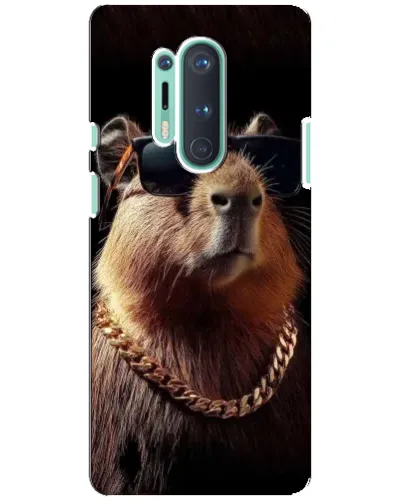 Чехол для OnePlus 8 Pro с картинкой «Капибара золотая цепь» Чехол для OnePlus 8 Pro с картинкой «Капибара золотая цепь»