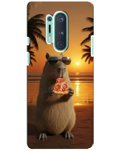 Чехол для OnePlus 8 Pro с картинкой «Капибара с пиццей» Чехол для OnePlus 8 Pro с картинкой «Капибара с пиццей»