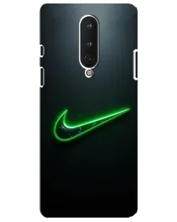 Чохол для OnePlus 8 з картинкою «Неоновий контур Nike»