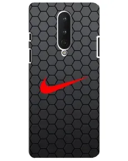 Чохол для OnePlus 8 з картинкою «Nike — карбонова сітка»