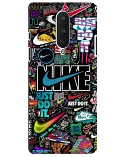 Чохол для OnePlus 8 з картинкою «Яскравий колаж Nike»