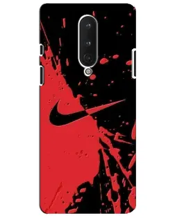 Чохол для OnePlus 8 з картинкою «Червоні бризки Nike»