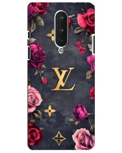 Чохол для OnePlus 8 з картинкою «Квітковий Louis Vuitton»