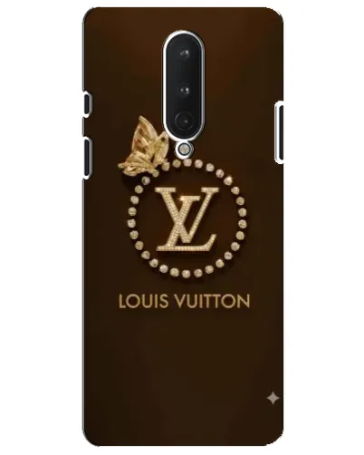 Чохол для OnePlus 8 з картинкою «LV — золота печатка»