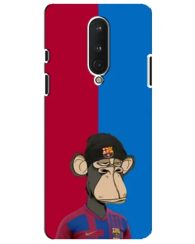 Чохол для OnePlus 8 з картинкою «Bored Ape — фанат Барси»