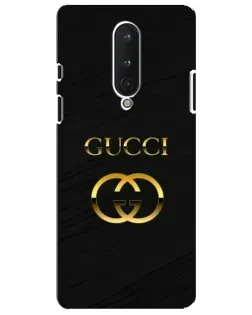 Чохол для OnePlus 8 з картинкою «Золотий логотип Gucci»