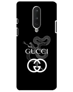 Чохол для OnePlus 8 з картинкою «Gucci — срібна змія»