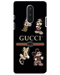 Чохол для OnePlus 8 з картинкою «Gucci — герої Disney та монограма»