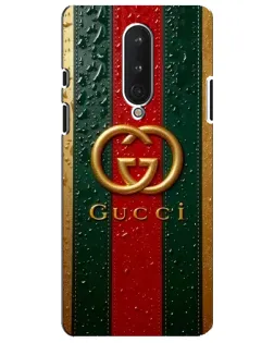 Чохол для OnePlus 8 з картинкою «Gucci — фірмова смуга та золото»