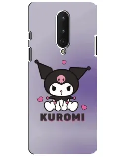 Чохол для OnePlus 8 з картинкою «Kuromi — фіолетовий арт»