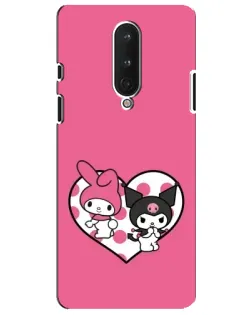 Чохол для OnePlus 8 з картинкою «Kuromi та My Melody»