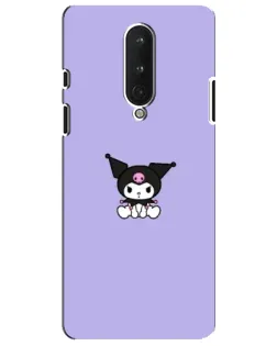 Чохол для OnePlus 8 з картинкою «Kuromi — фіолетовий мінімалізм»