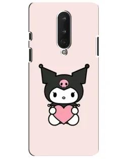 Чохол для OnePlus 8 з картинкою «Kuromi та серце»
