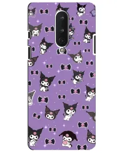 Чохол для OnePlus 8 з картинкою «Kuromi — патерн»