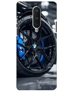 Чехол для OnePlus 8 с картинкой «Колесо BMW вблизи»