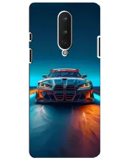 Чехол для OnePlus 8 с картинкой «BMW — огни неона»