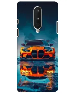 Чехол для OnePlus 8 с картинкой «BMW — золотая эмблема»
