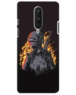 Чохол для OnePlus 8 з картинкою «PUBG — вогняний силует»