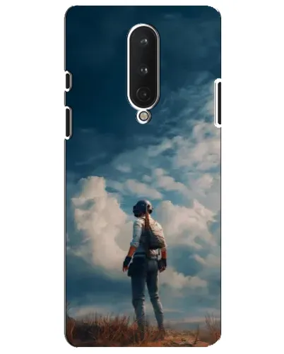 Чохол для OnePlus 8 з картинкою «Герой PUBG на скелі»