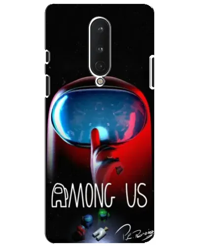 Чохол для OnePlus 8 з картинкою «Червоний імпостер — макро»