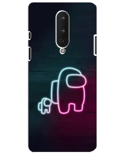 Чохол для OnePlus 8 з картинкою «Among Us неон-арт»