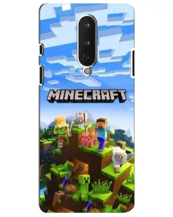 Чохол для OnePlus 8 з картинкою «Minecraft класичний світ»