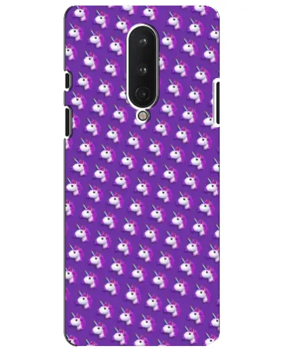 Чехол для OnePlus 8 с картинкой «Единороги на фиолетовом»