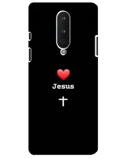 Чохол для OnePlus 8 з картинкою «Серце - Jesus»
