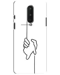 Чохол для OnePlus 8 з картинкою «Рука тримає»