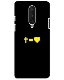 Чохол для OnePlus 8 з картинкою «Серце та Хрест»