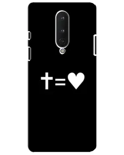 Чохол для OnePlus 8 з картинкою «Хрест та Серце»