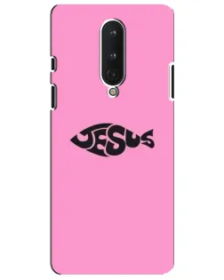 Чохол для OnePlus 8 з картинкою «Рожевий символ Jesus»