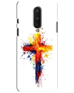 Чохол для OnePlus 8 з картинкою «Акварельний хрест»